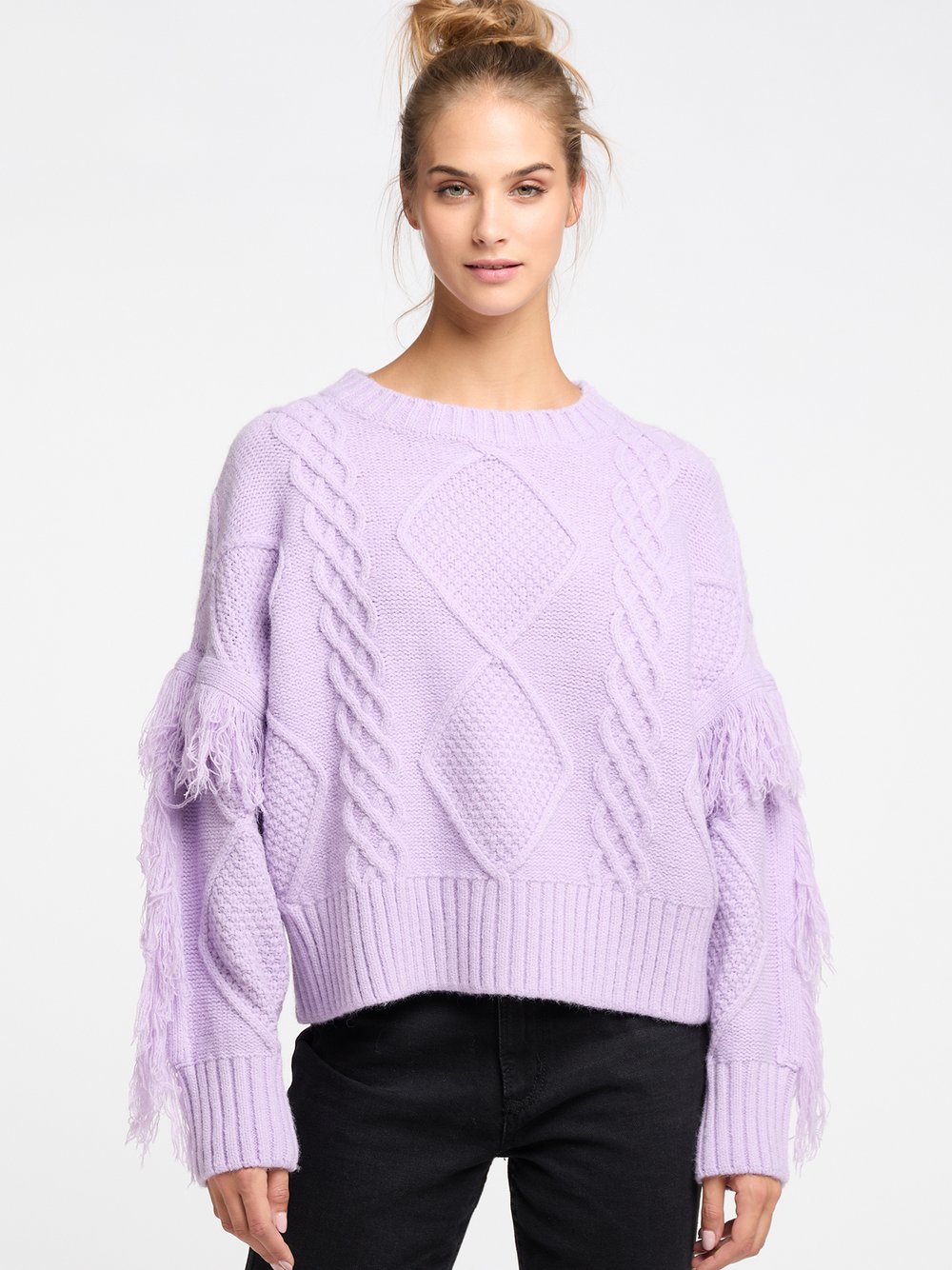 IZIA Strickpullover Damen lila, XS/S