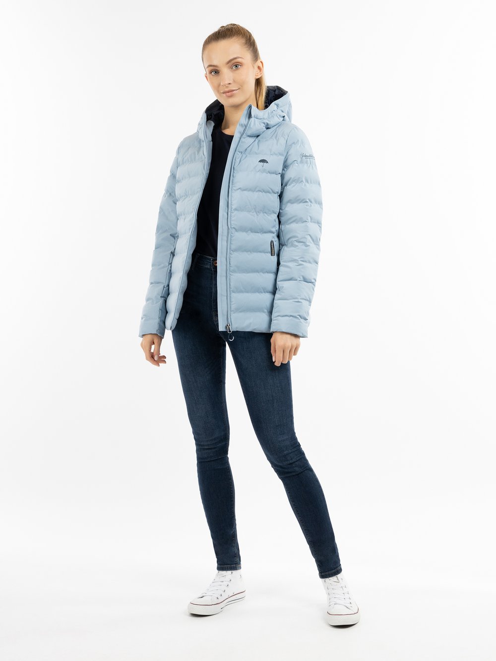 Schmuddelwedda Wattierte Winterjacke Damen blau, L