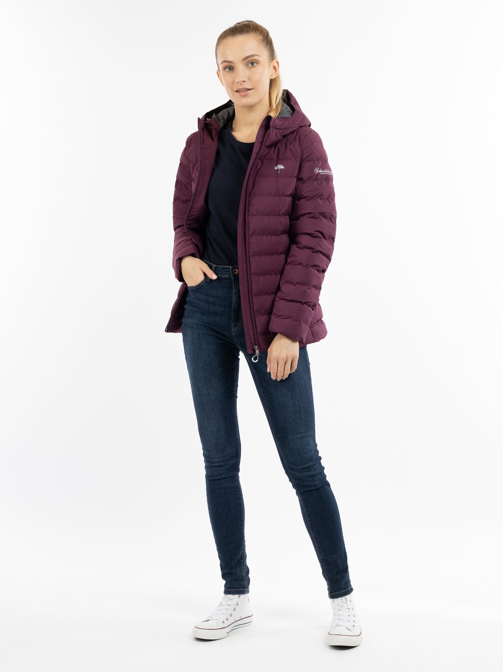 Schmuddelwedda Wattierte Winterjacke Damen lila, L