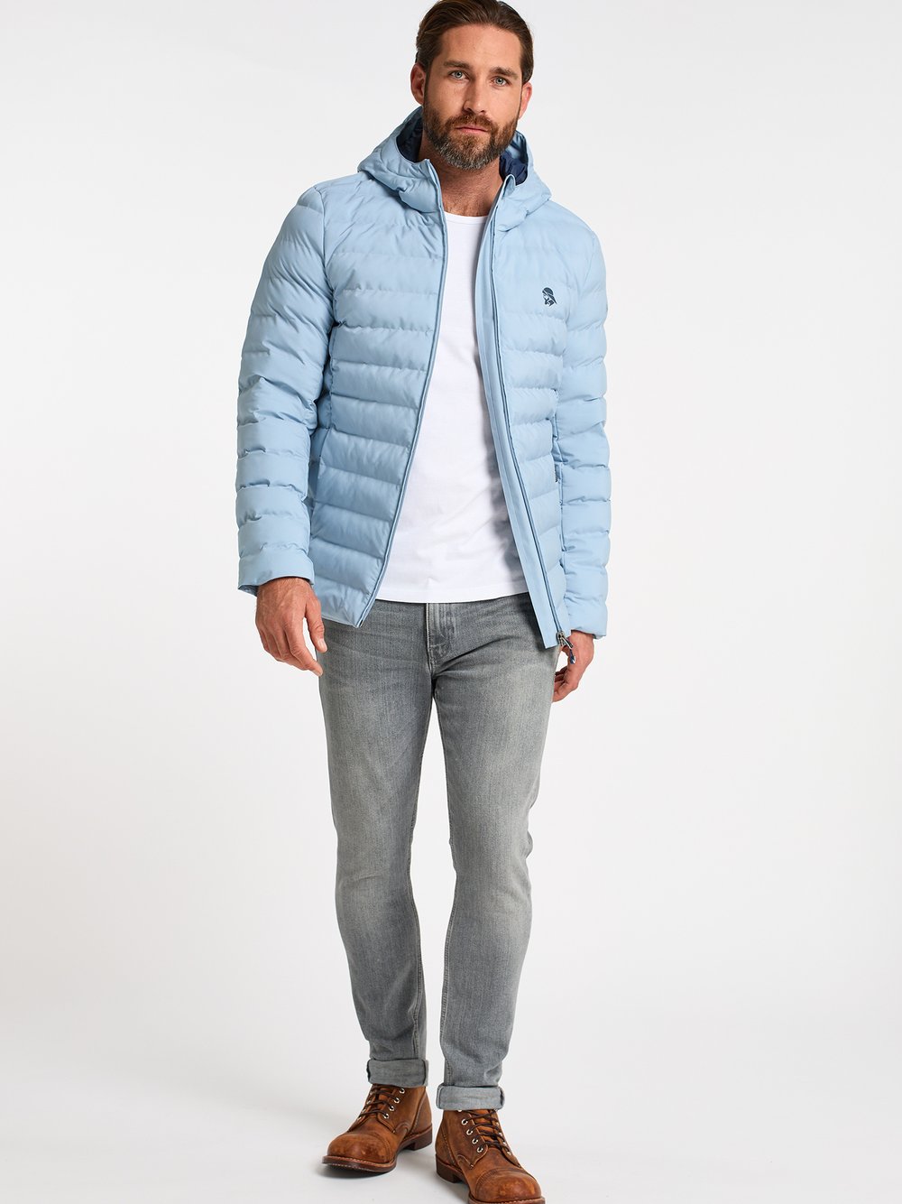 Schmuddelwedda Wattierte Steppjacke Herren blau, L