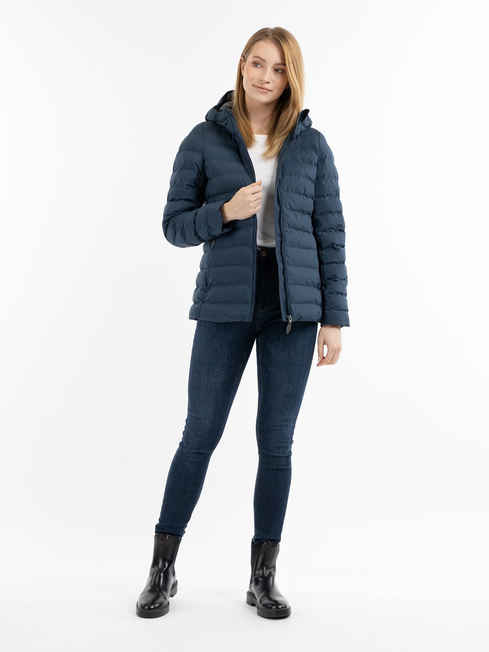 Usha Wattierte Steppjacke Damen blau, S