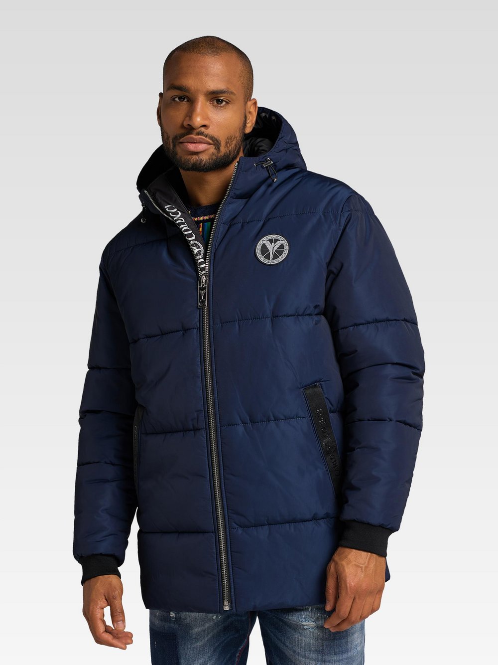 Carlo Colucci Winterjacke  Herren blau, L