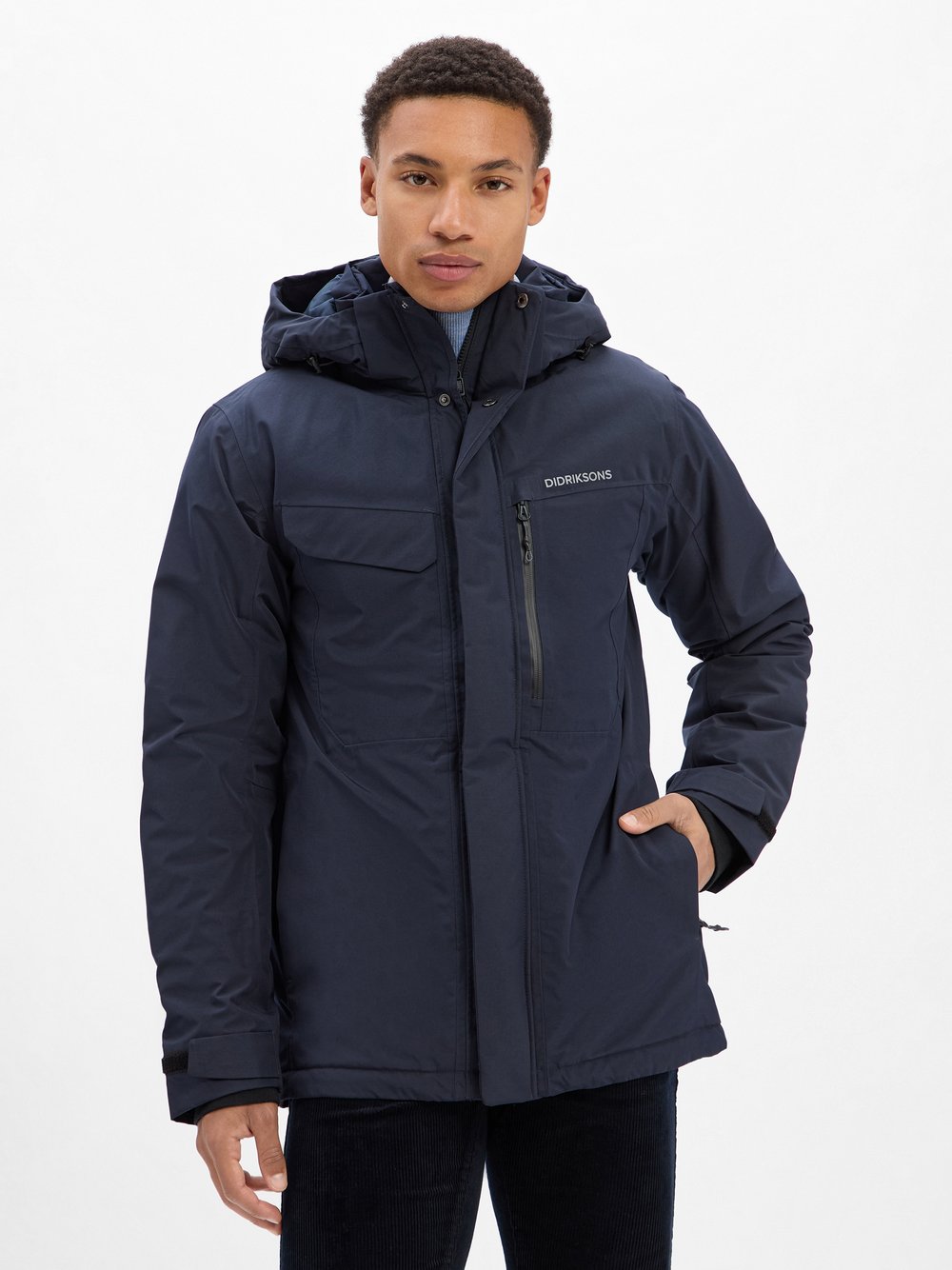 Thumbnail - Didriksons Jacke Herren blau, S