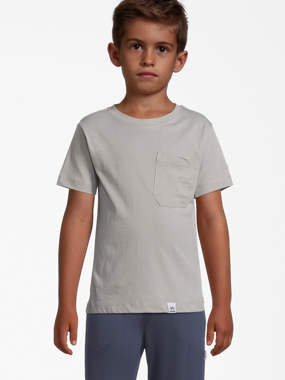 newlife T-Shirt Kinder Baumwolle grau, 122