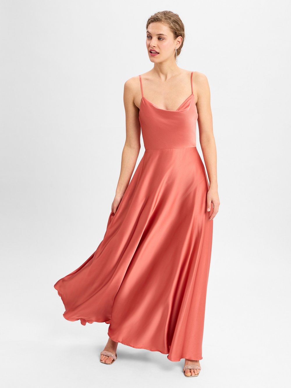 Laona Abendkleid Damen Satin pink, 32