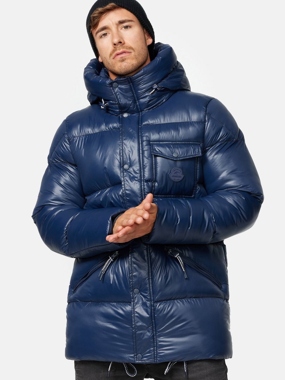 Indicode Winterjacke Herren blau, M