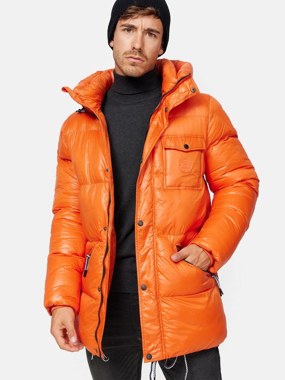 Indicode Winterjacke Herren orange, M