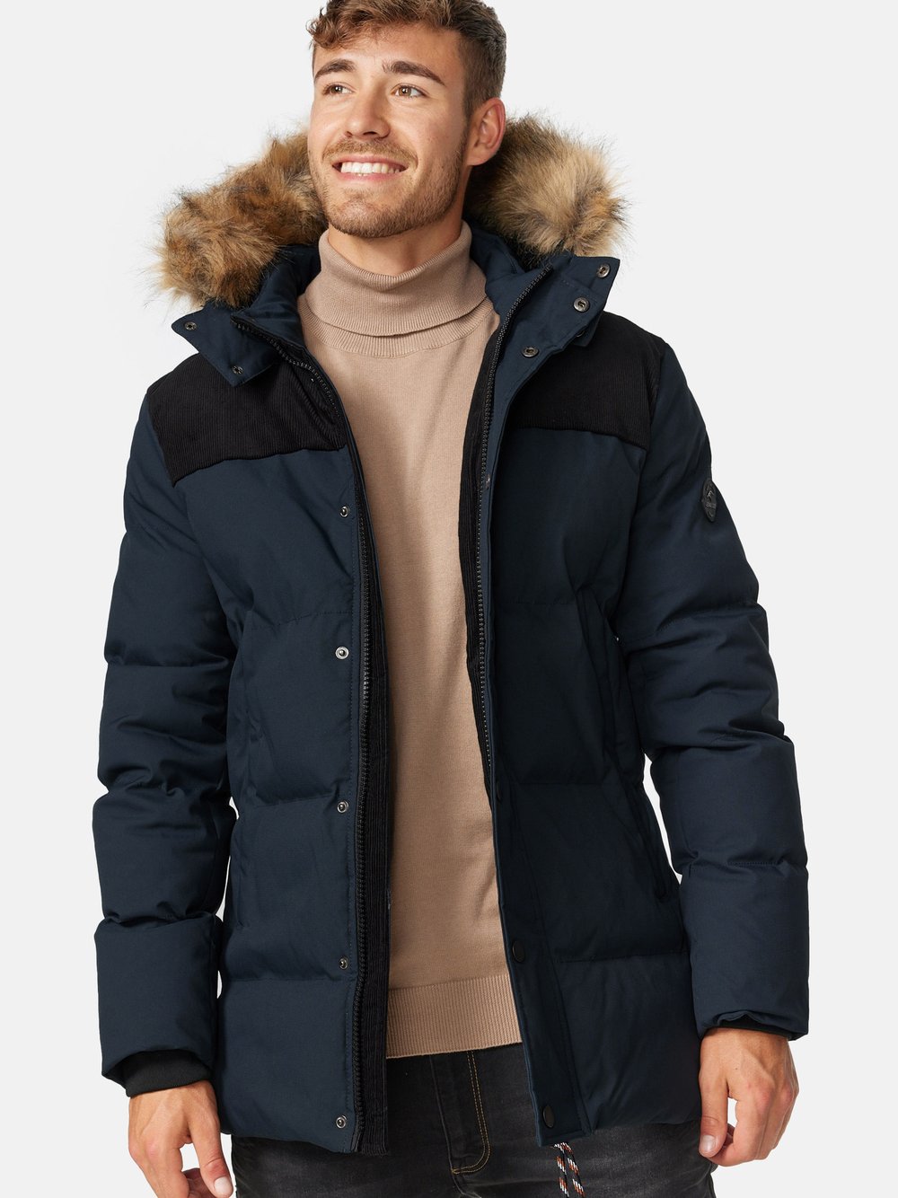 Indicode Parka Herren schwarz, L