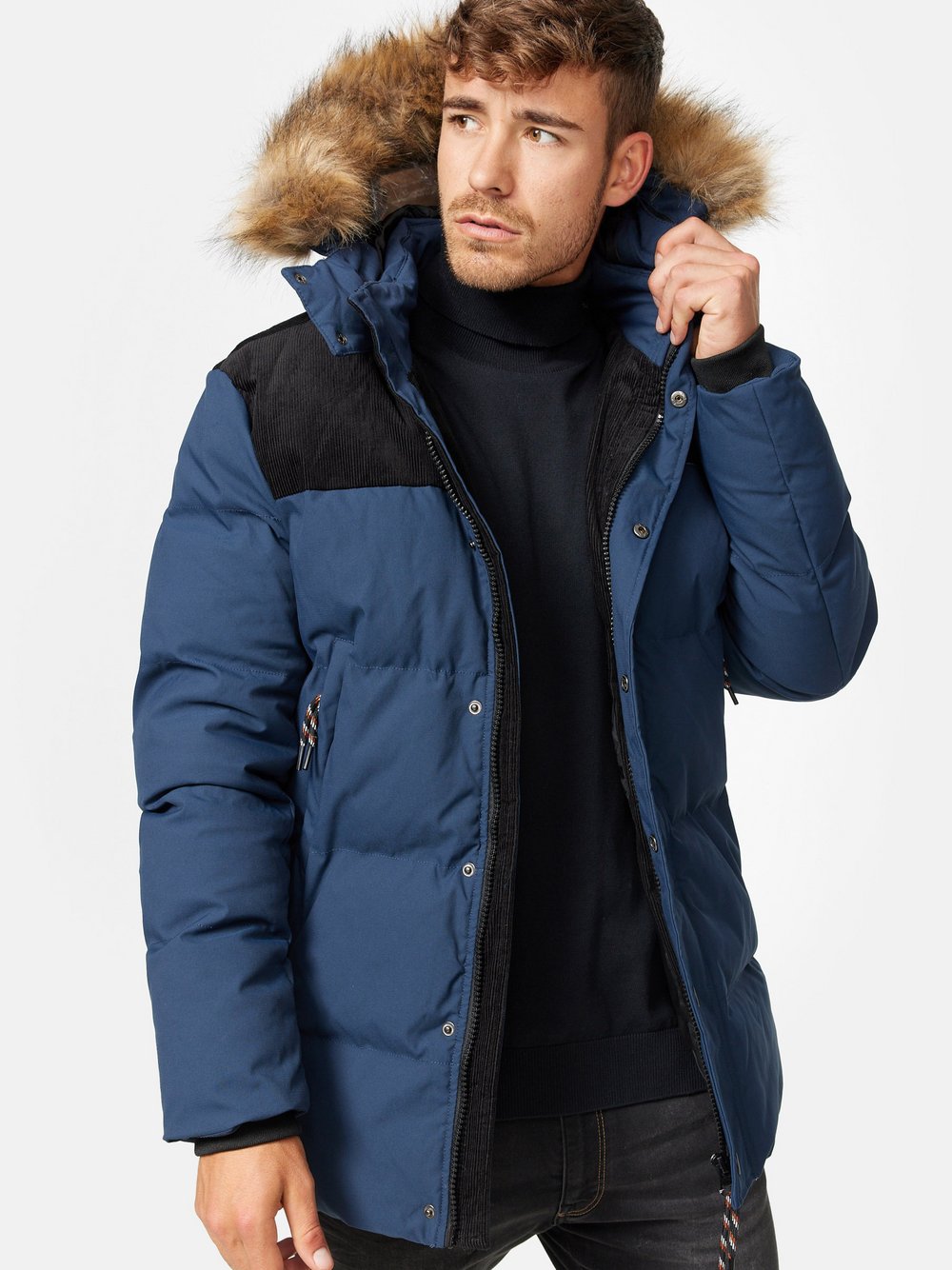 Indicode Parka Herren blau, M