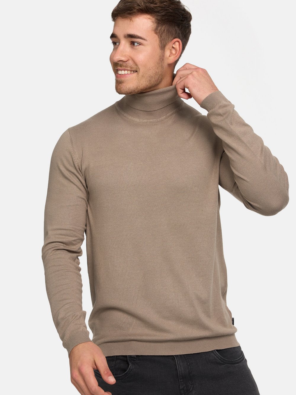 Jeff Strickpullover Herren Viskose beige, XL