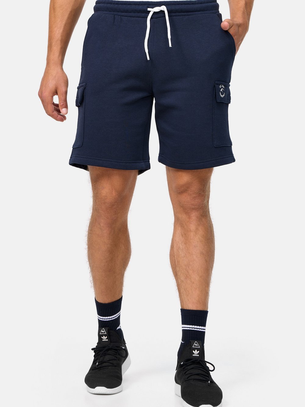 Indicode Shorts Sweat Herren Baumwolle blau, L