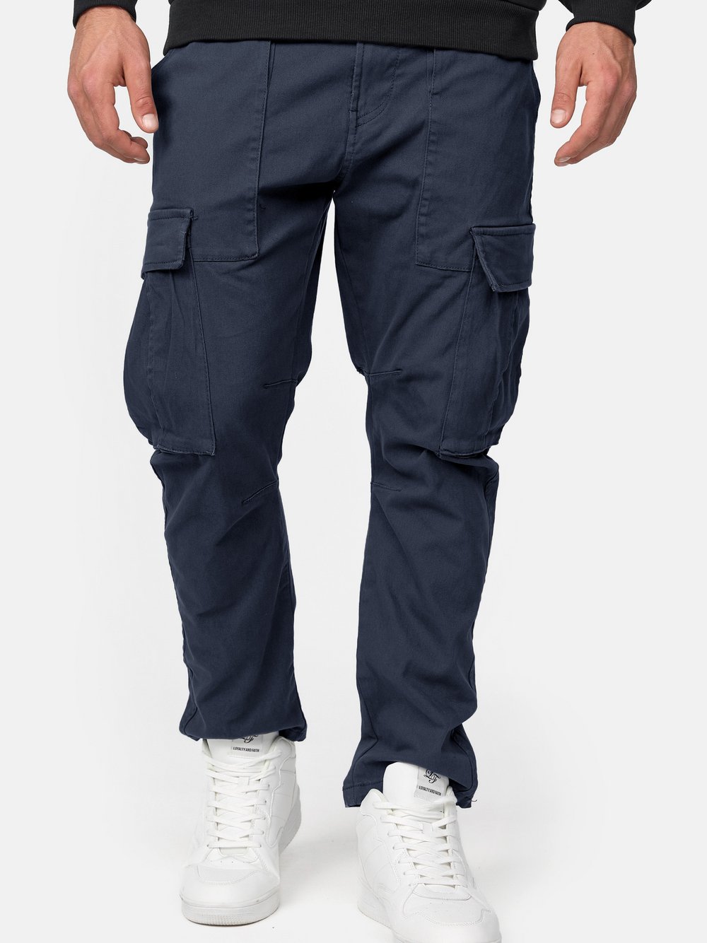 Thumbnail - Indicode Cargohose Herren Baumwolle blau, L