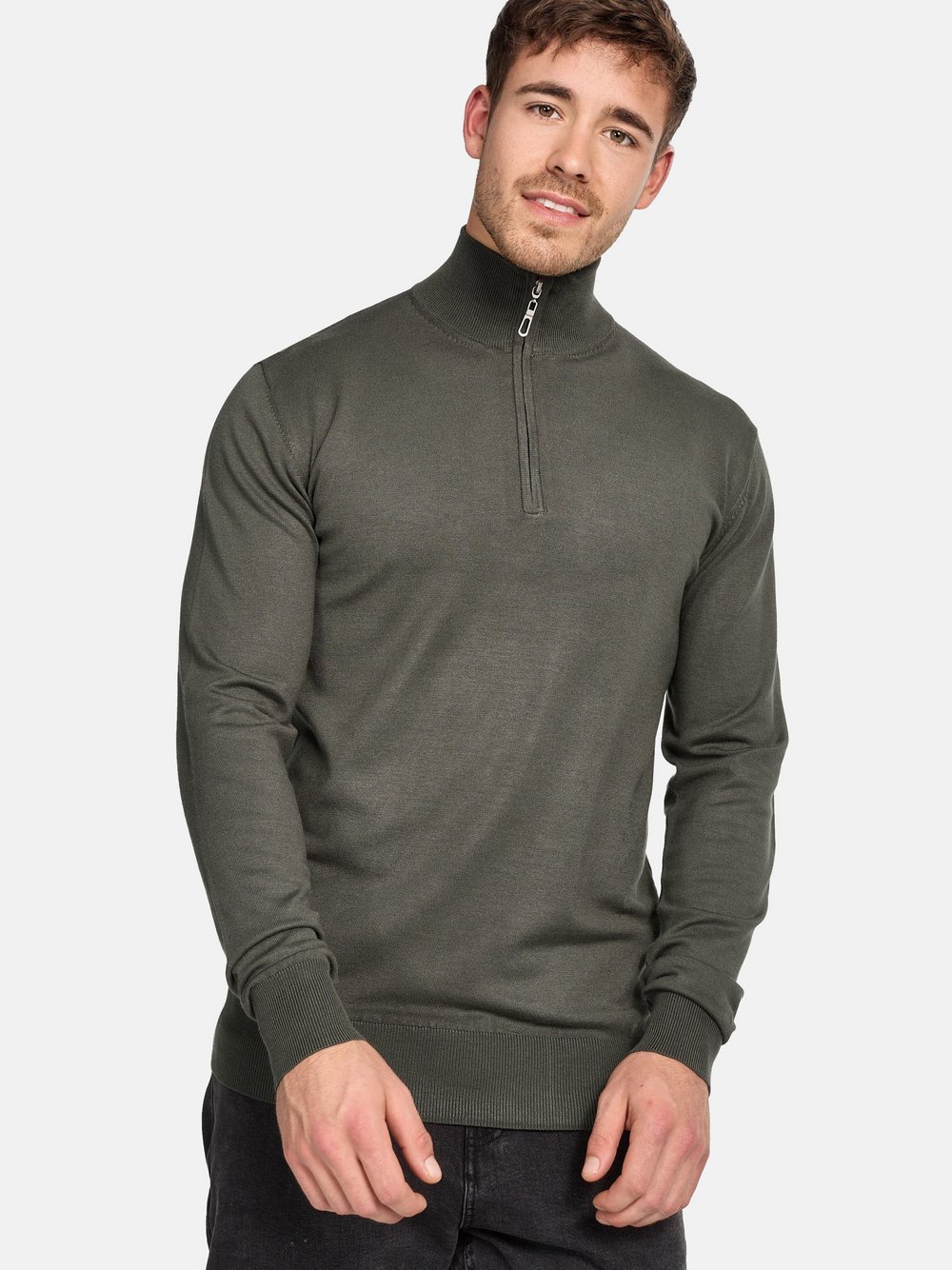 Indicode Strickpullover Herren Viskose grün, XXL