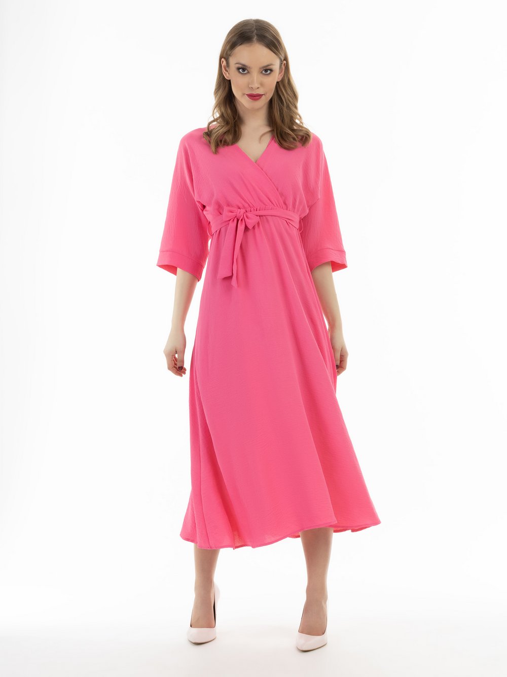 Faina Midikleid Damen rosa, XS