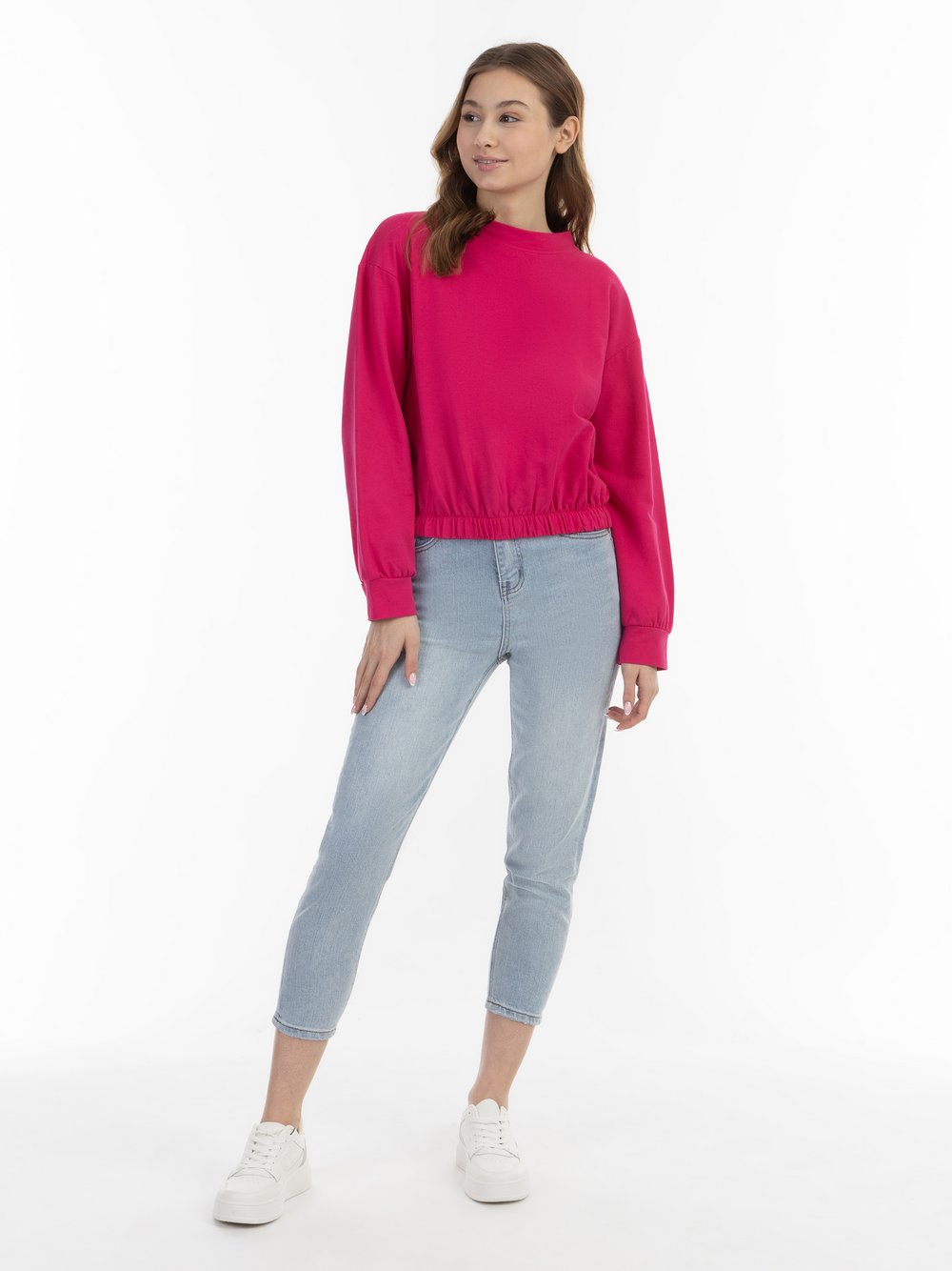 MyMo Sweatshirt Damen Baumwolle rosa, XS/S