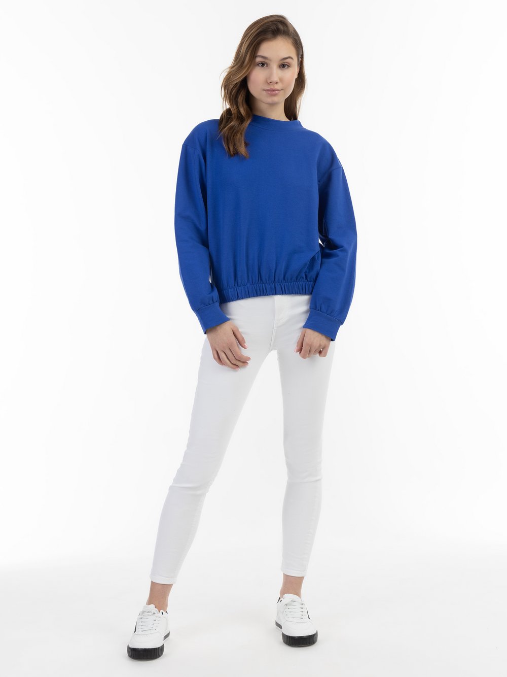 MyMo Sweatshirt Damen Baumwolle blau, M/L