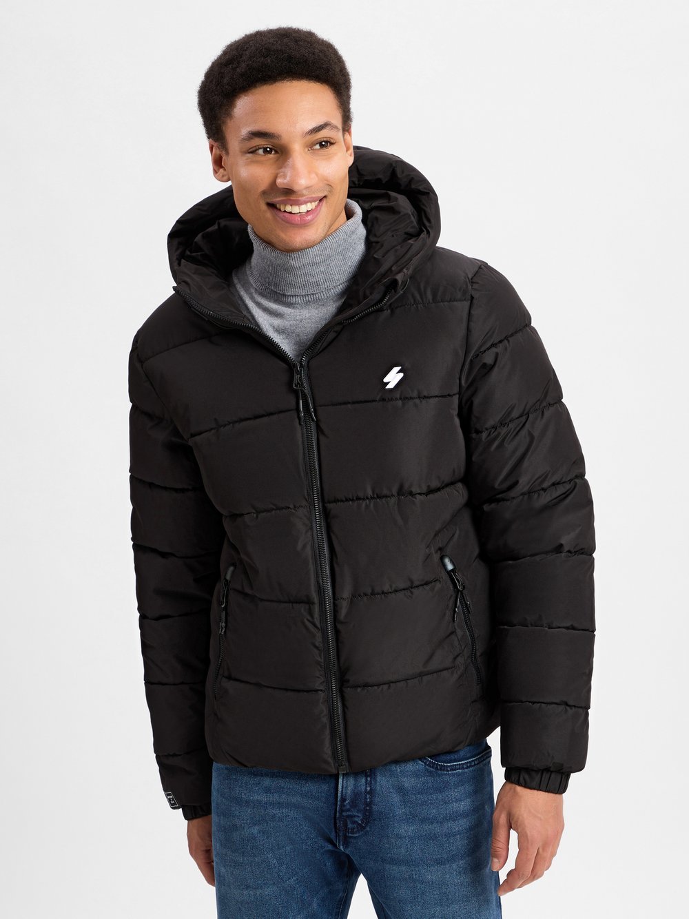 Superdry Steppjacke Herren schwarz, L