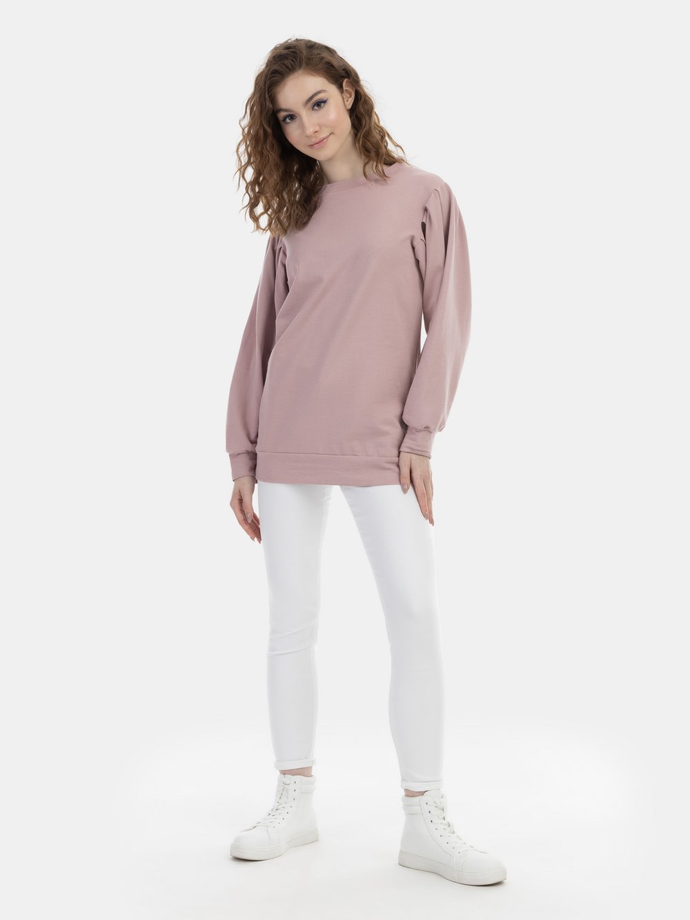 MyMo Sweatshirt Damen Baumwolle rosa, XS/S