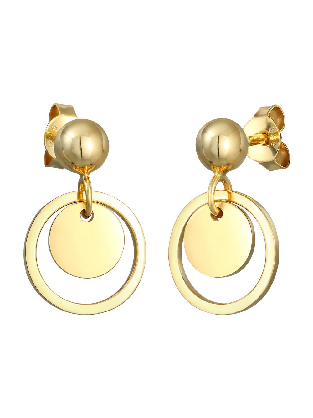 Thumbnail - Elli Ohrringe Damen Sterlingsilber gold, 17