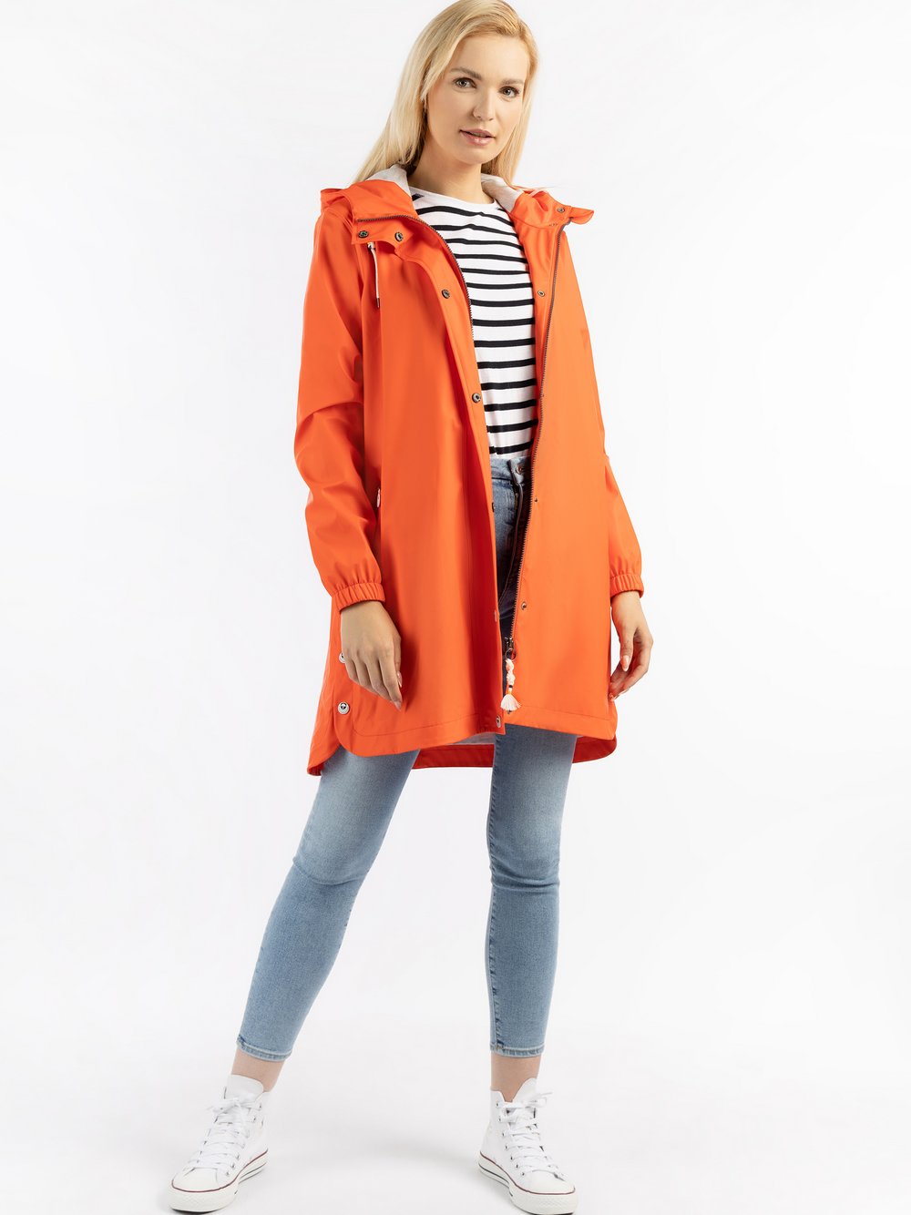 Schmuddelwedda Regenmantel Damen orange, L