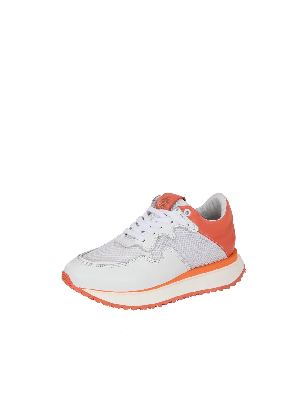 Apple of Eden Sneaker Damen Leder orange, 37