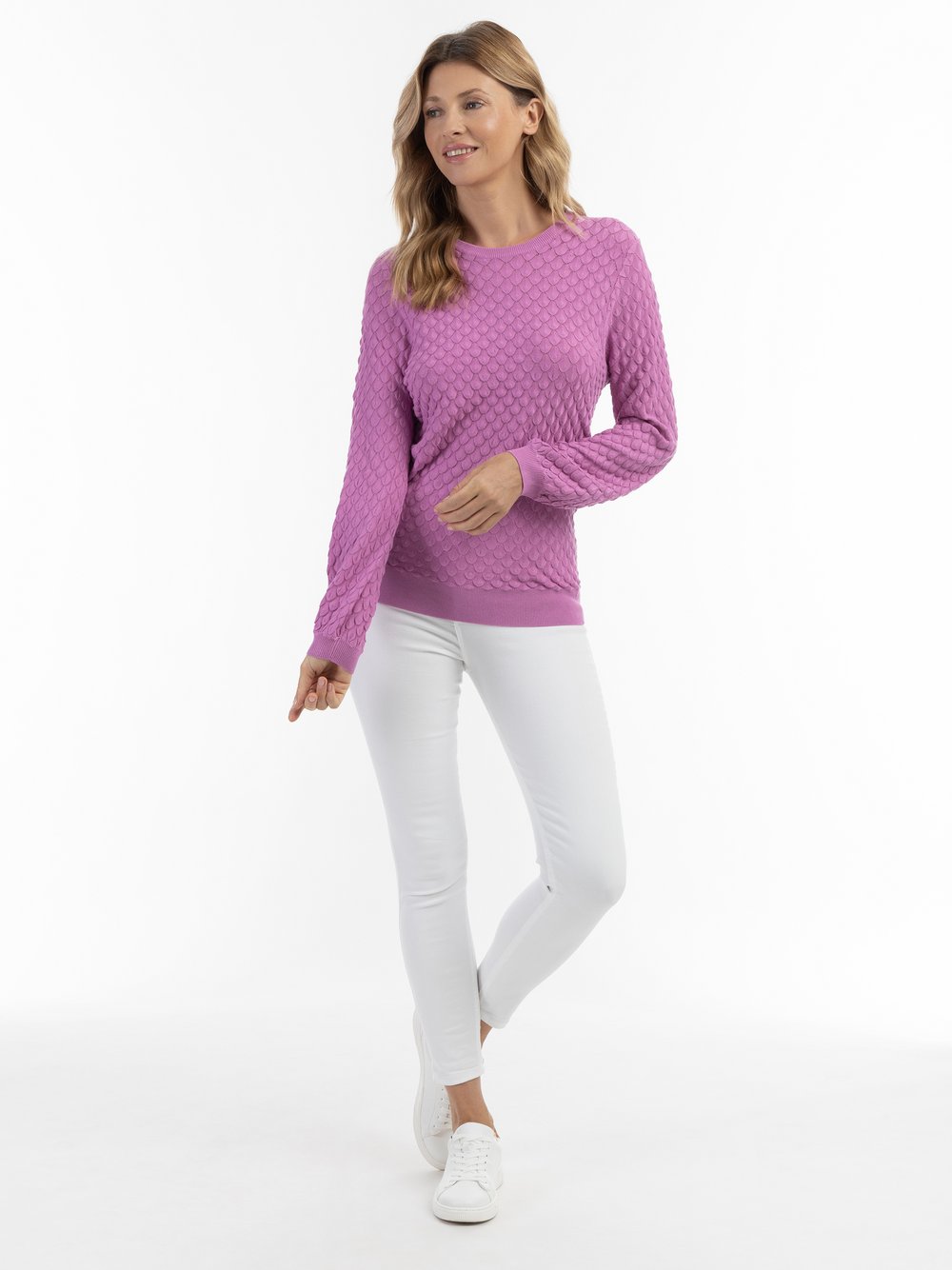 Usha Strick Pullover Damen Viskose rosa, L