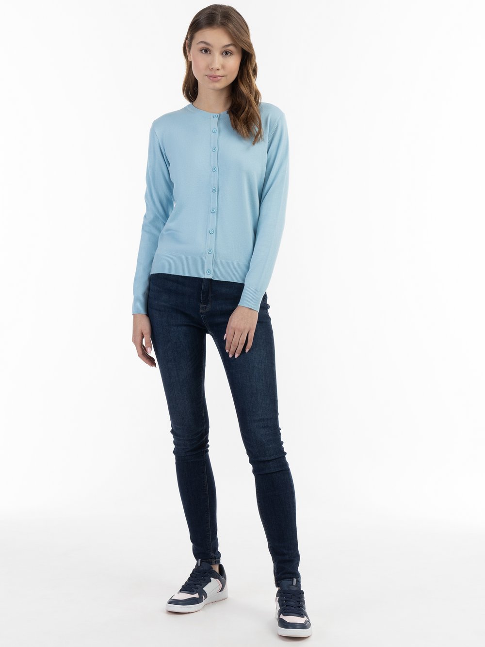 MyMo Cardigan Damen Viskose blau, XS