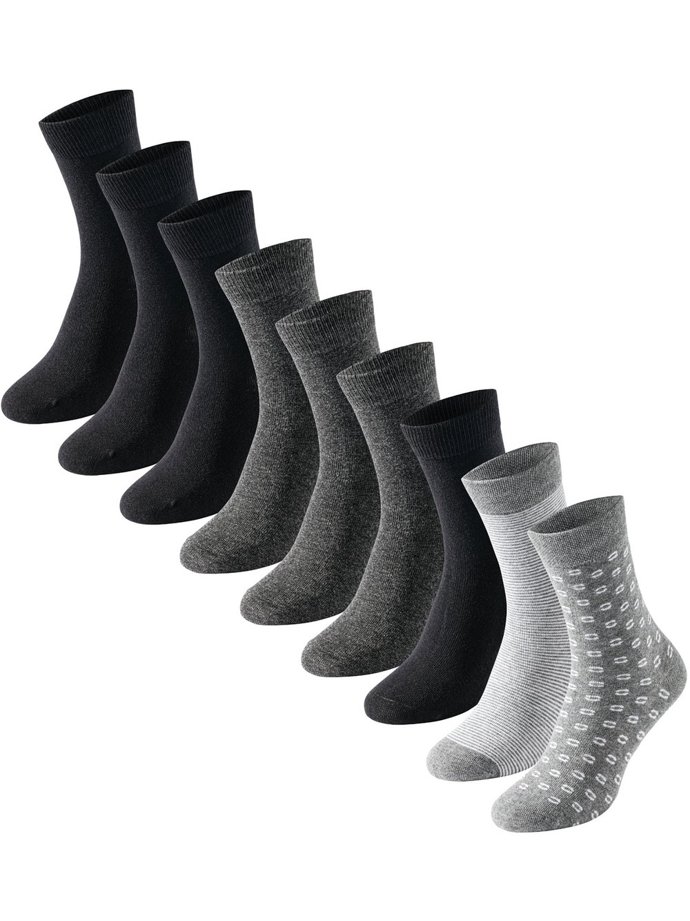 Schiesser Freizeitsocken  Damen Jersey mehrfarbig bedruckt, 35-38