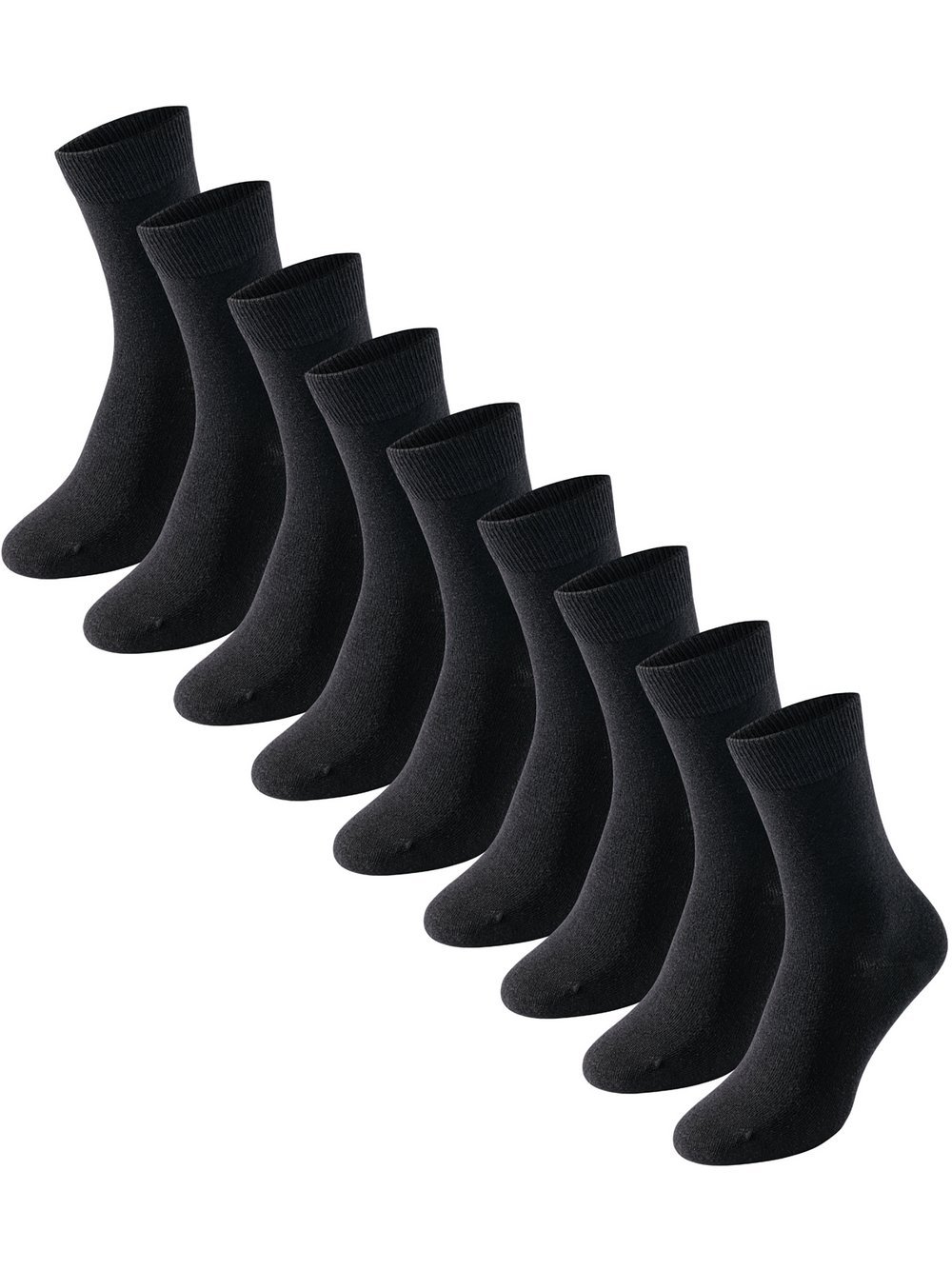 Schiesser Freizeitsocken  Damen Jersey schwarz, 35-38