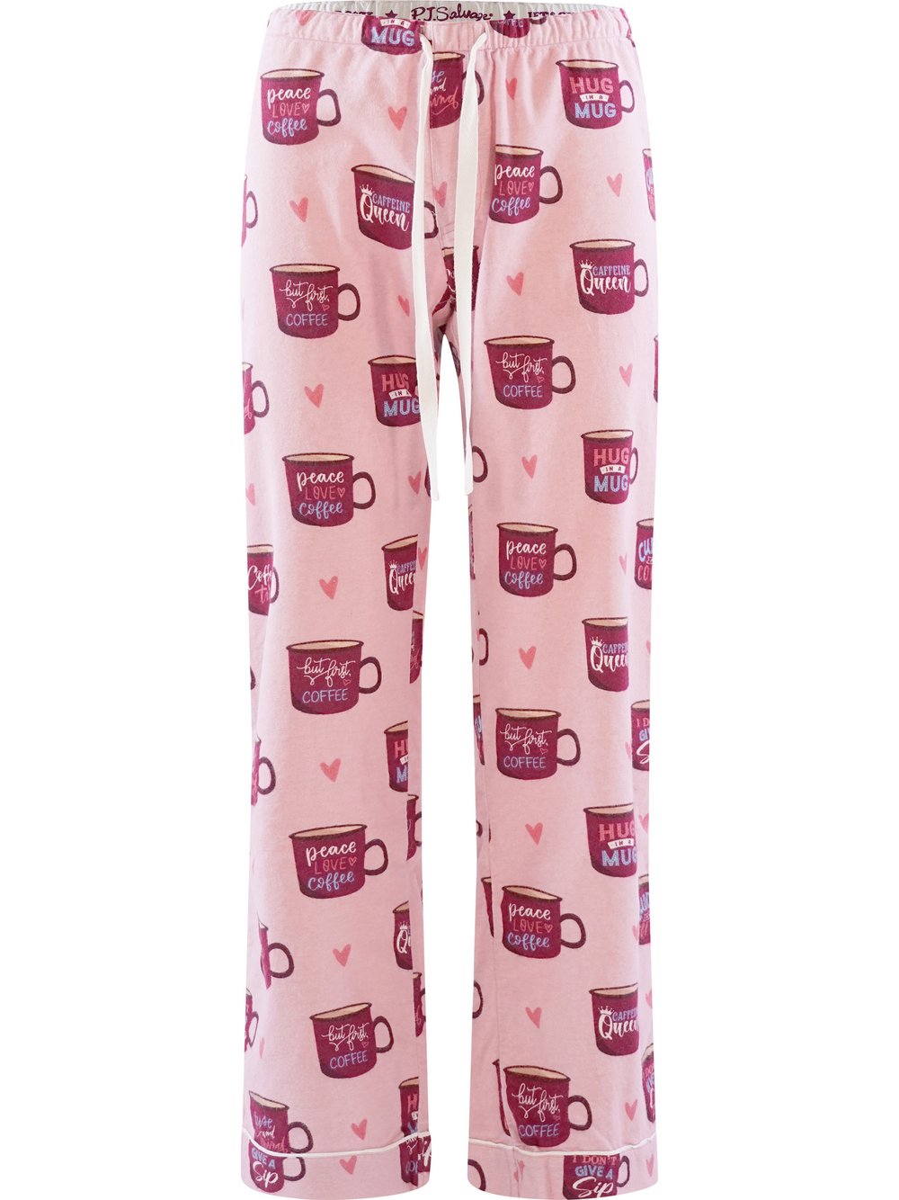 PJ Salvage Pyjamahose  Damen Baumwolle rosa gemustert, XS