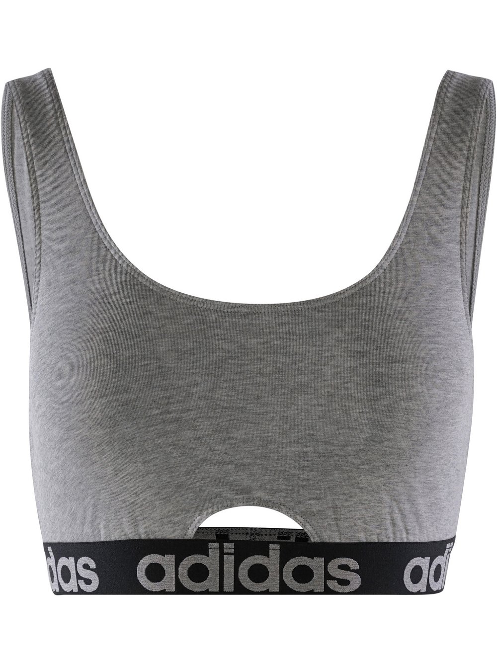 adidas Sportswear Bustier  Damen Jersey grau bedruckt, XXL