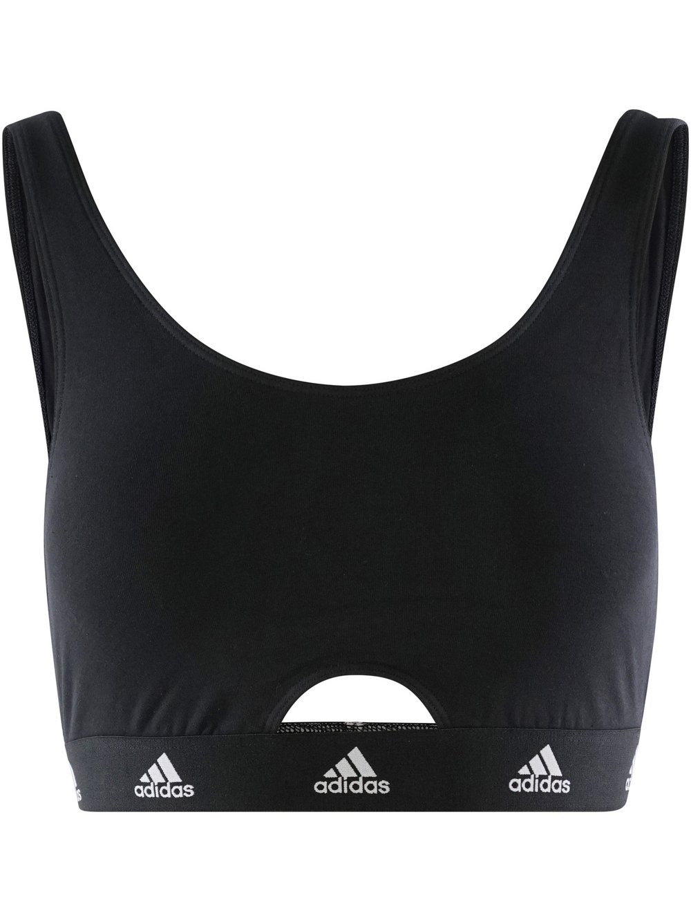 adidas Sportswear Bustier  Damen Jersey schwarz bedruckt, L