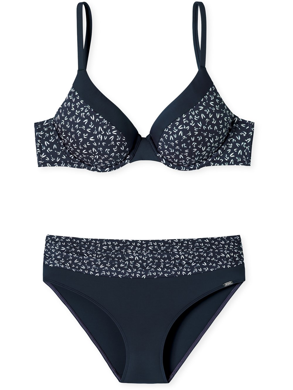 Schiesser Bügel-Bikini  Damen blau bedruckt, 38D