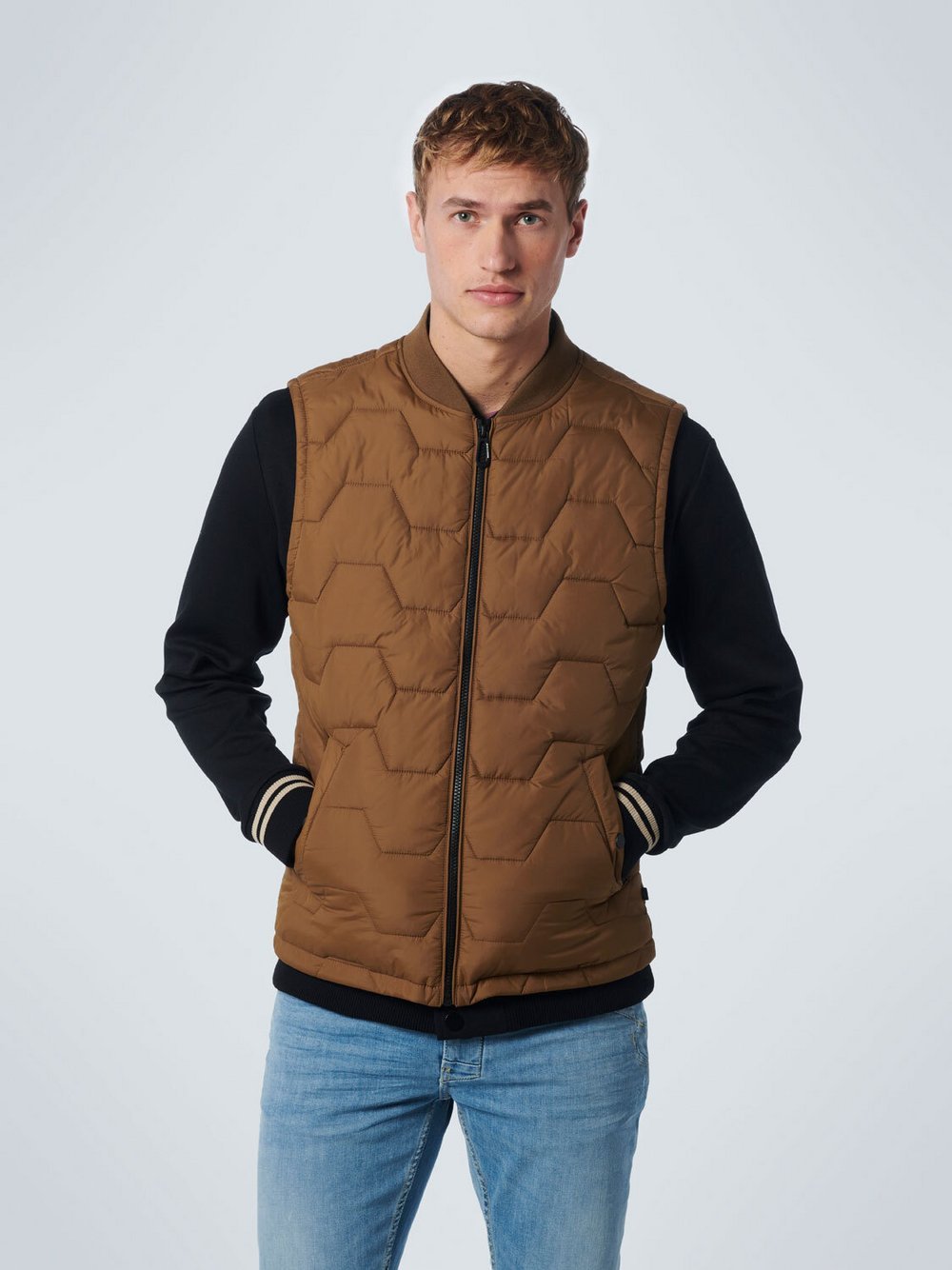 No Excess Bomber Bodywarmer Herren Polyamid braun, M