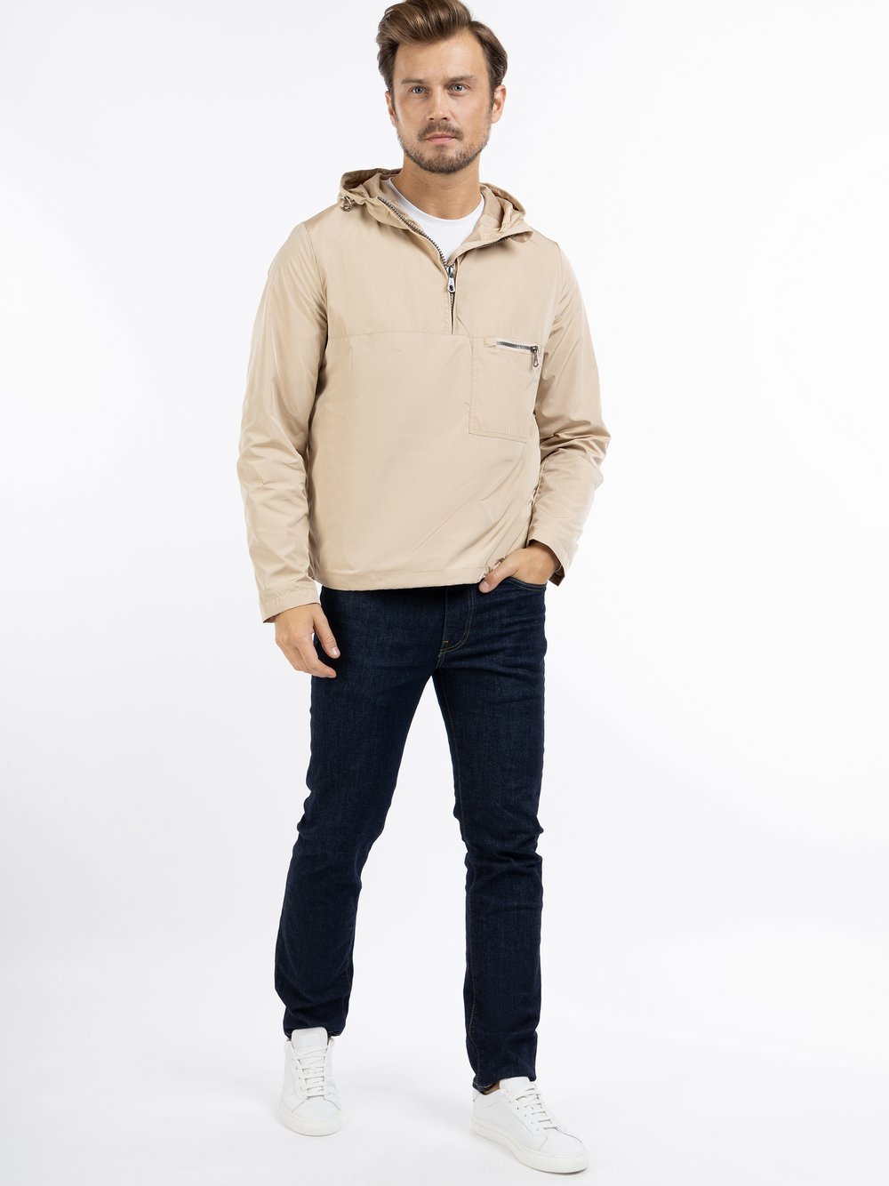 Dreimaster Übergangsjacke Herren beige, XXL