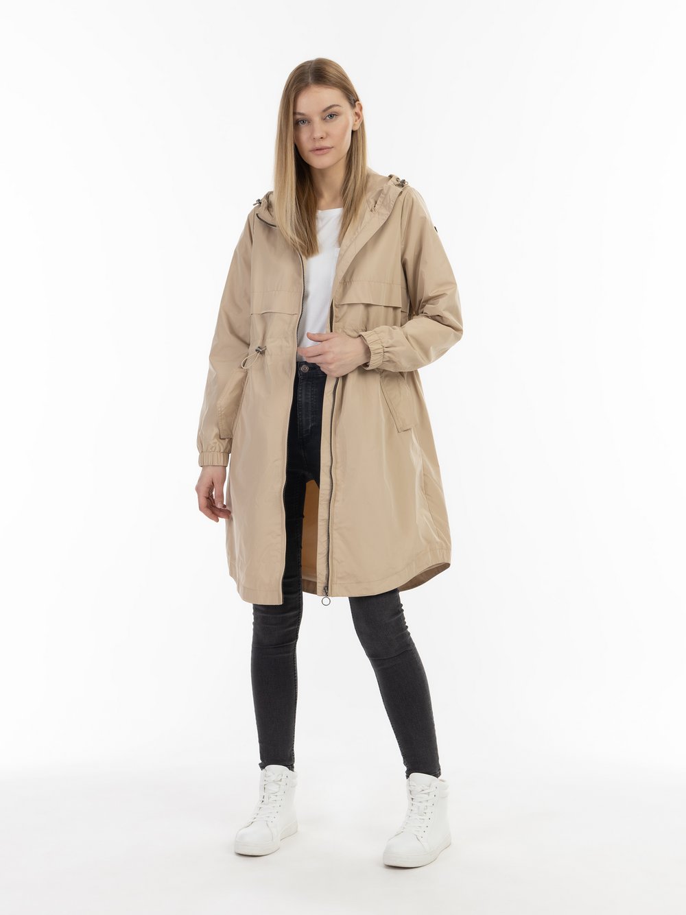 Dreimaster Übergangsparka Damen beige, L