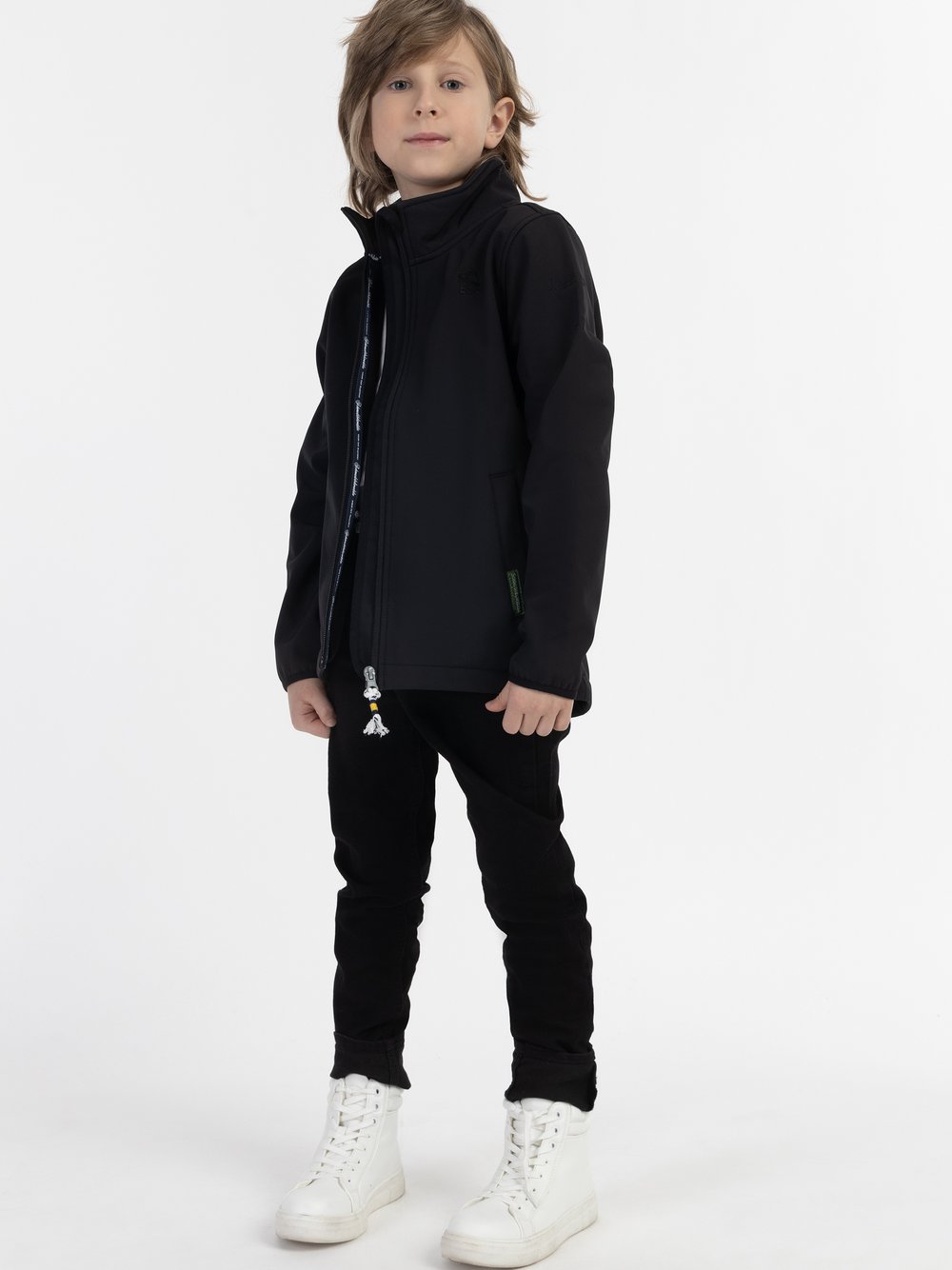 Schmuddelwedda (Kids) Softshelljacke Jungen schwarz, 134