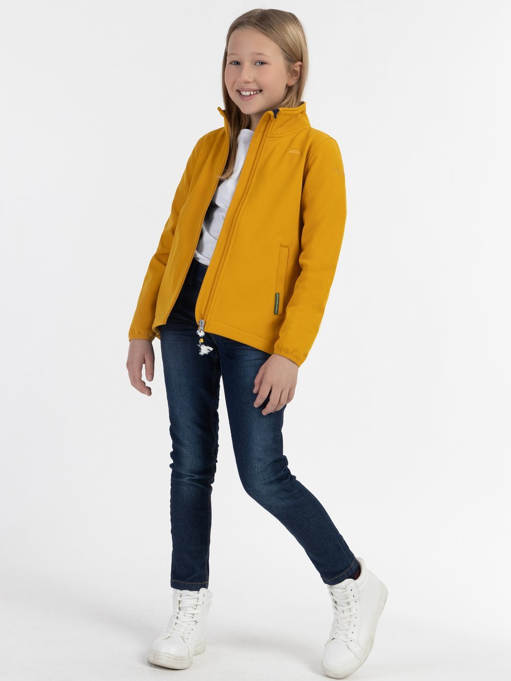 Schmuddelwedda Softshelljacke Mädchen gelb, 146