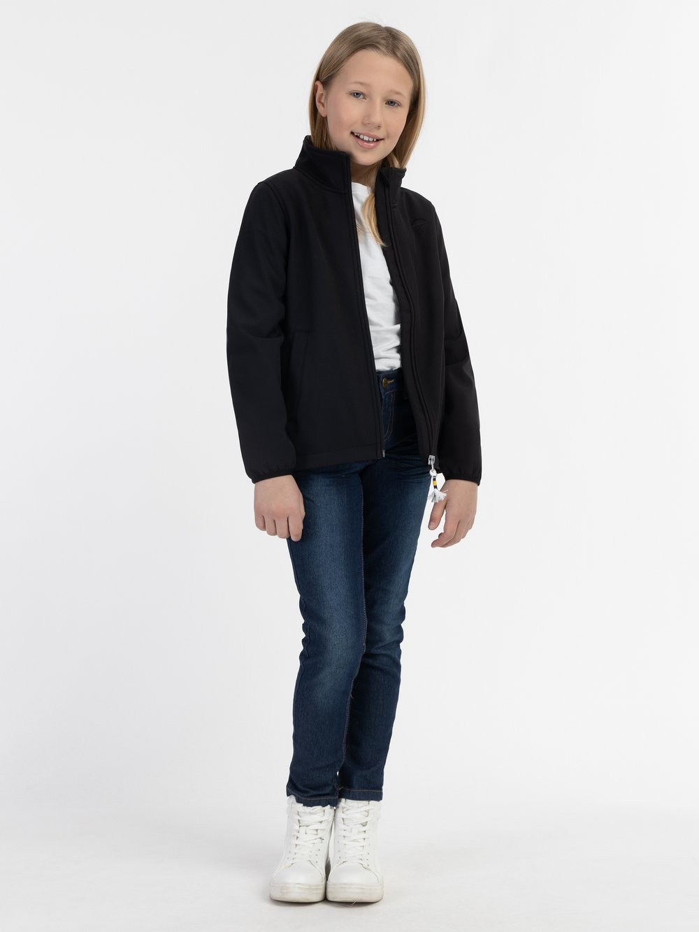 Schmuddelwedda Softshelljacke Mädchen schwarz, 140