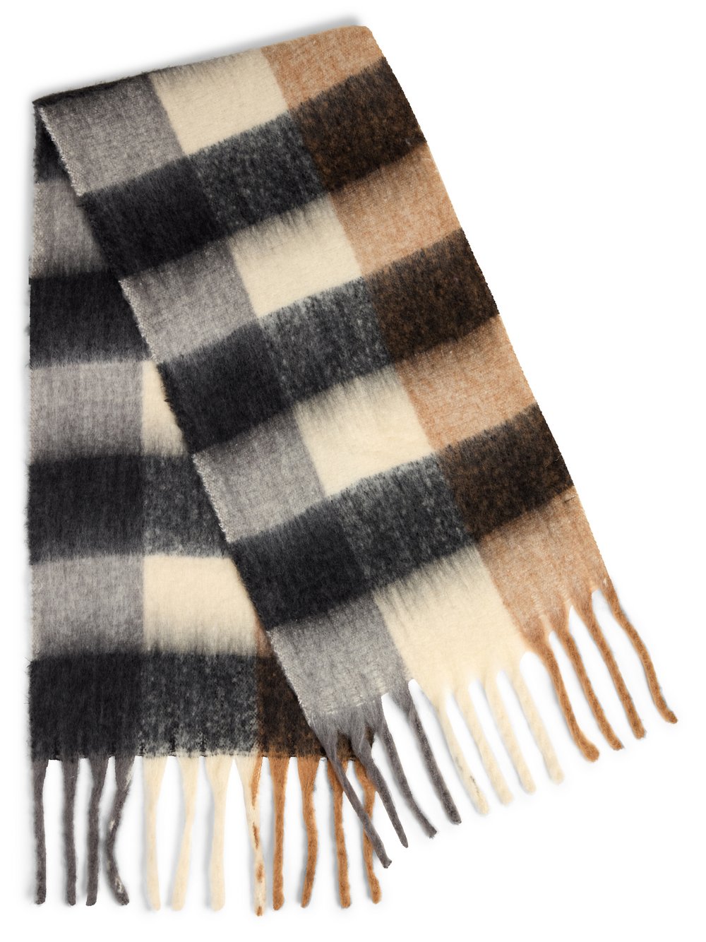 Marie Lund Schal Damen mehrfarbig kariert, ONE SIZE