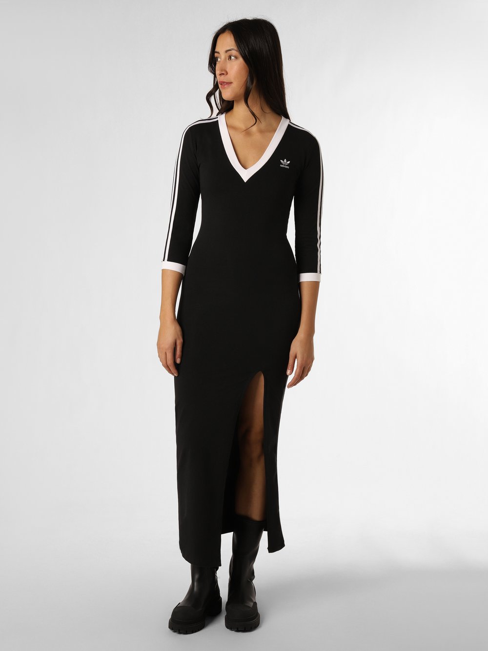 Obraz przedstawiający adidas Originals Sukienka damska Kobiety Bawełna czarny jednolity, L