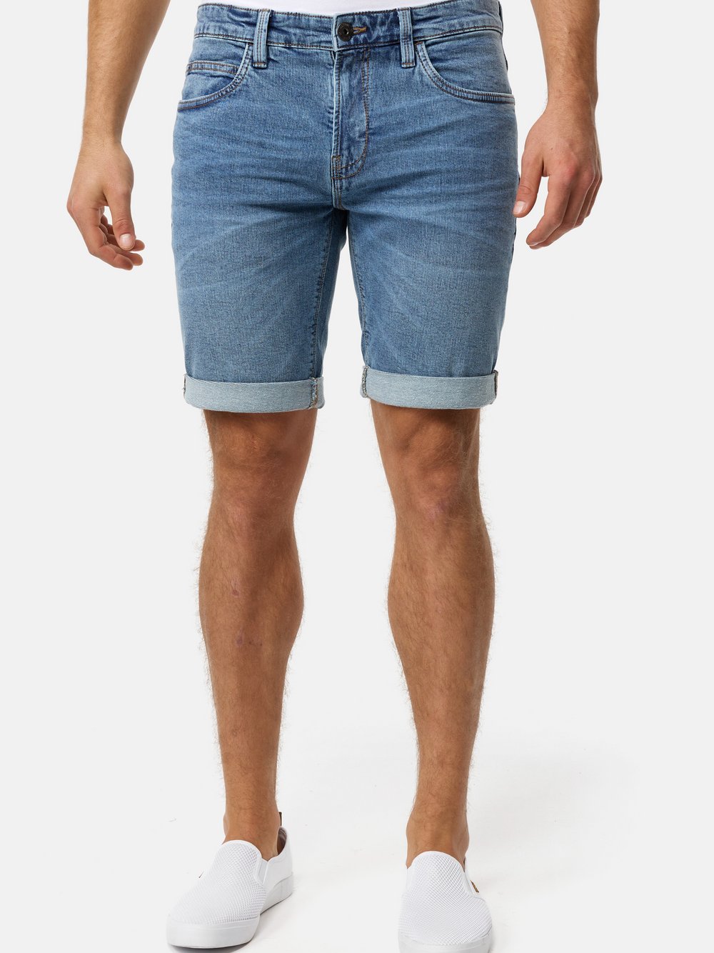 Indicode Shorts Jeans Herren Baumwolle blau, S