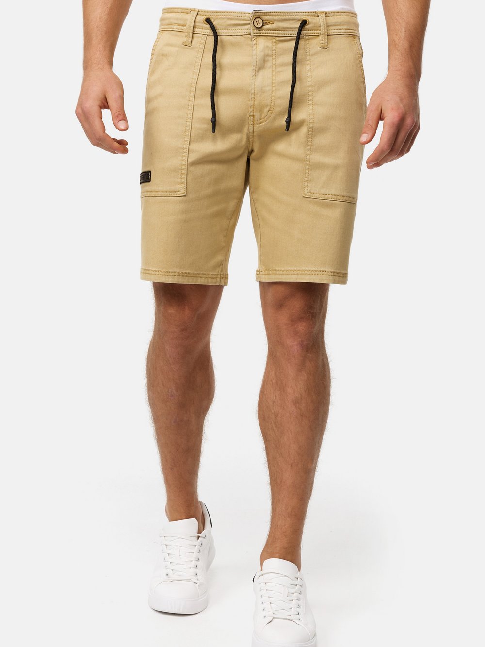 Indicode Shorts Cargo Herren Baumwolle beige, S