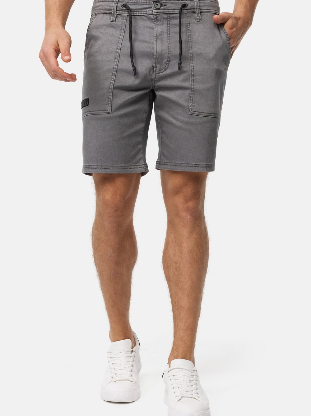 Indicode Shorts Cargo Herren Baumwolle grau, L