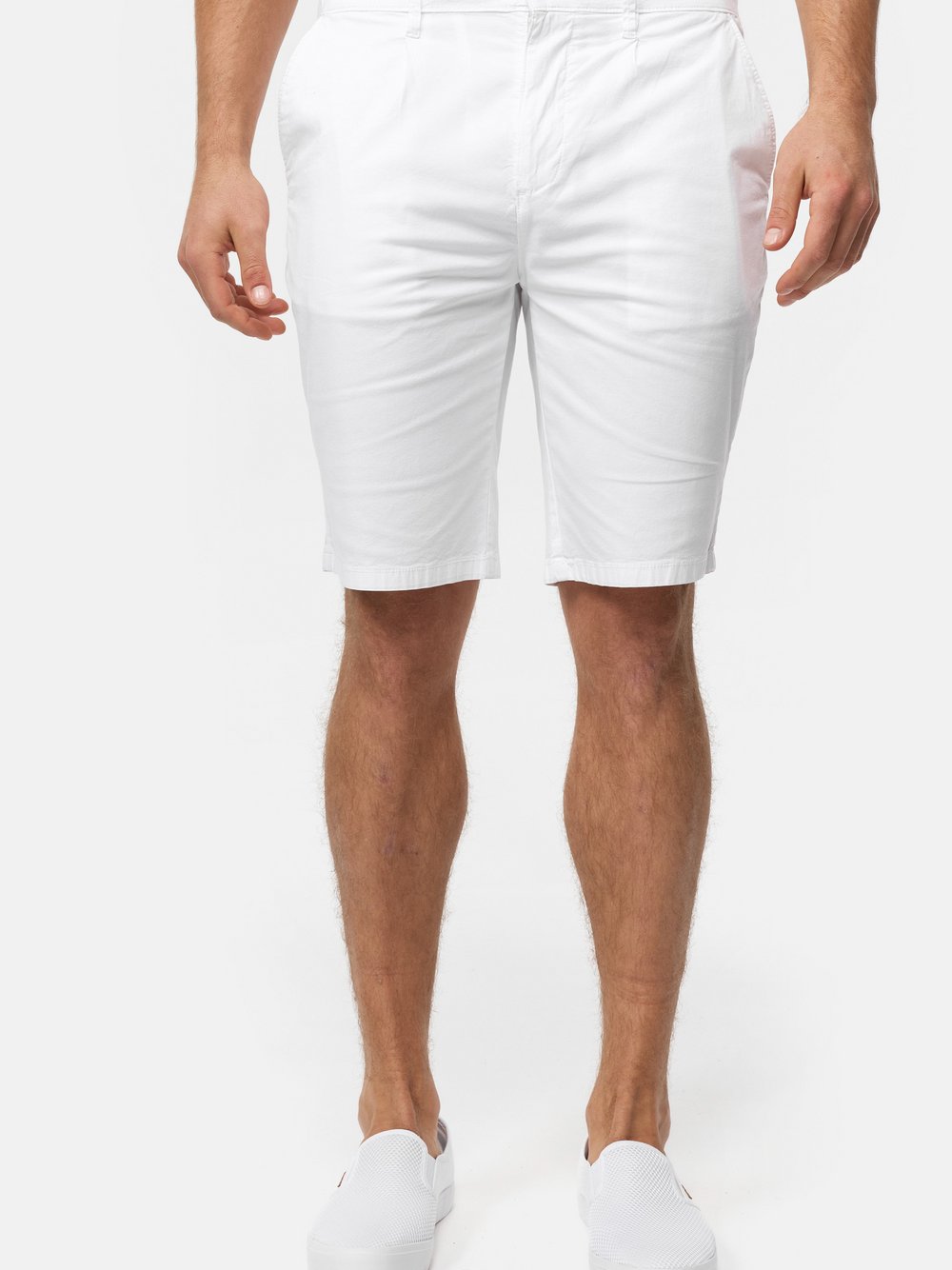 Indicode Shorts Chino Herren Baumwolle weiß, XXL