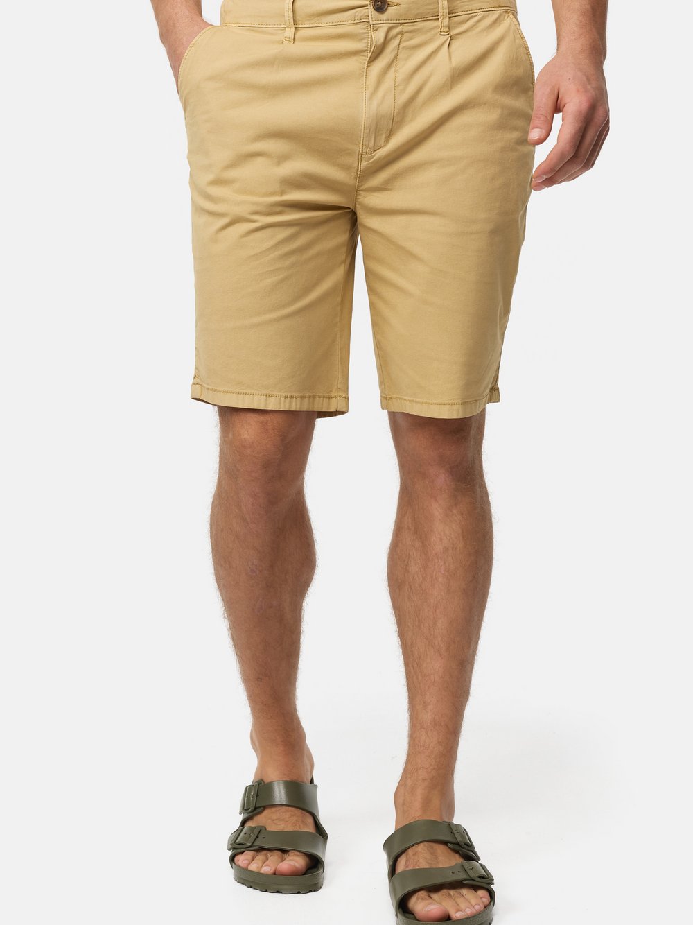 Indicode Shorts Chino Herren Baumwolle beige, XXL