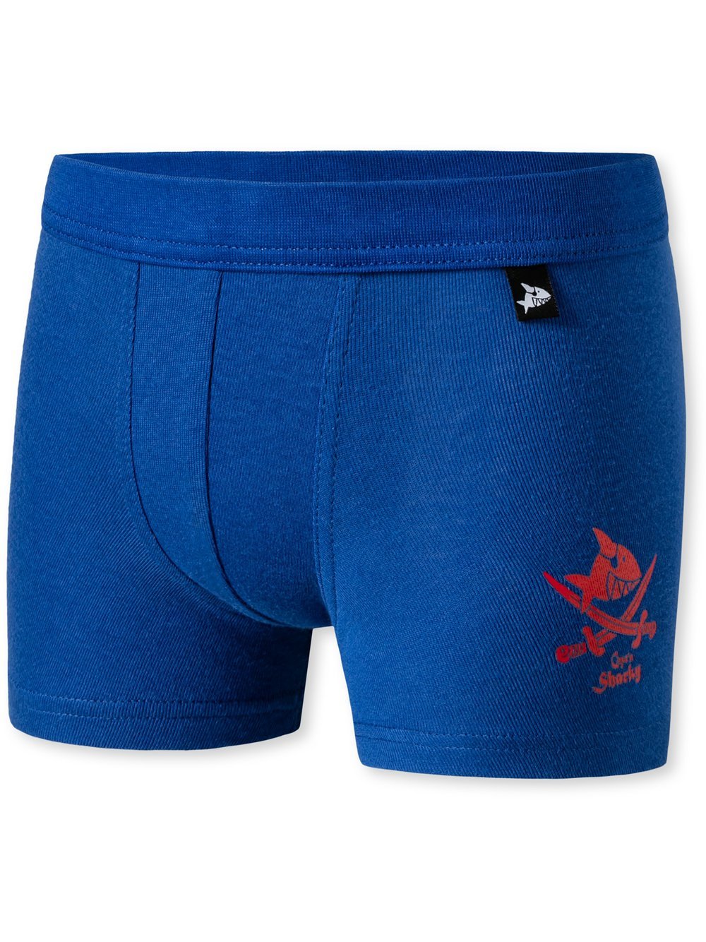 Schiesser Boxer  Jungen Jersey blau bedruckt, 92