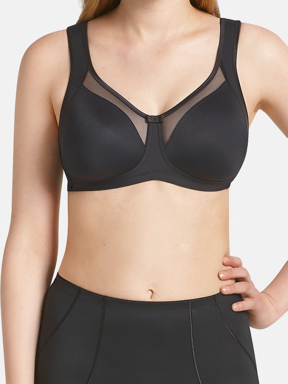 Anita Komfort BH ohne Bügel Damen schwarz, 85G