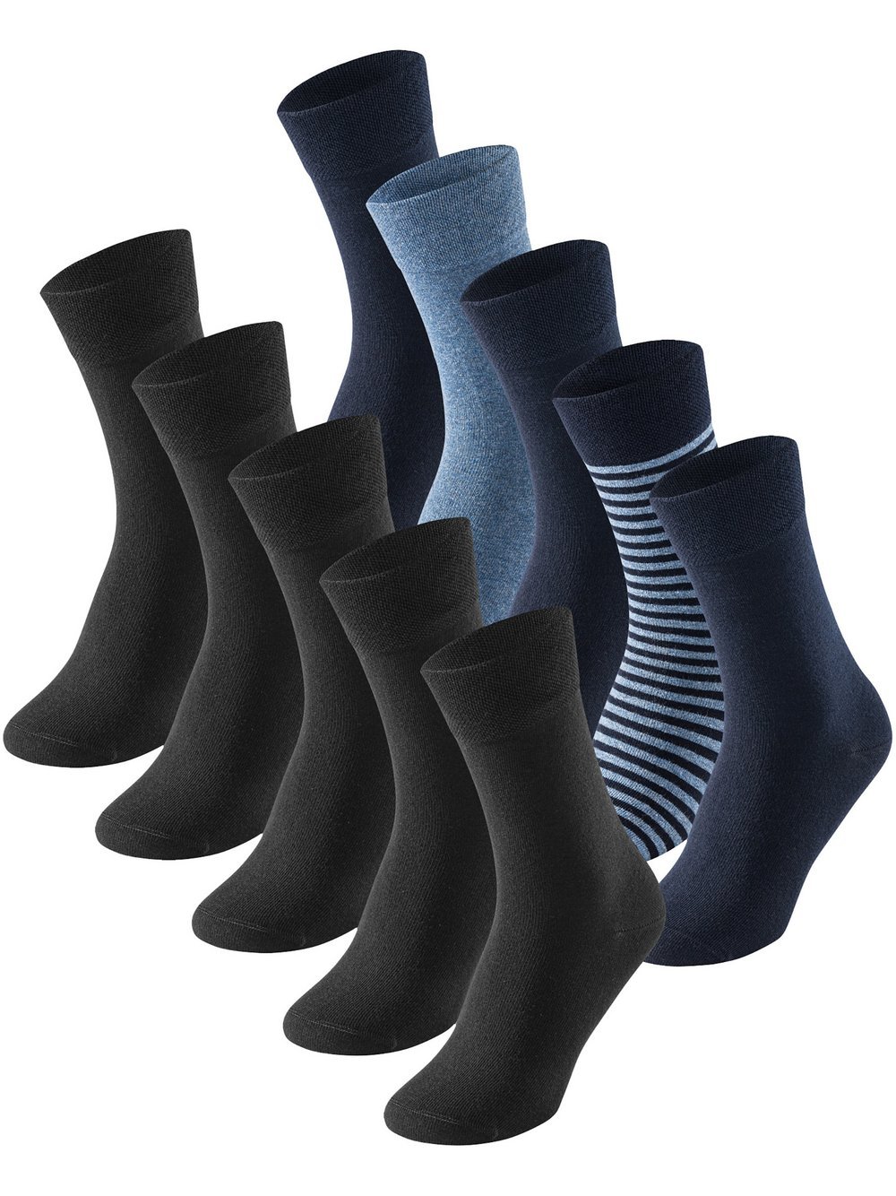 Schiesser Freizeitsocken  Herren Jersey mehrfarbig bedruckt, 39-42