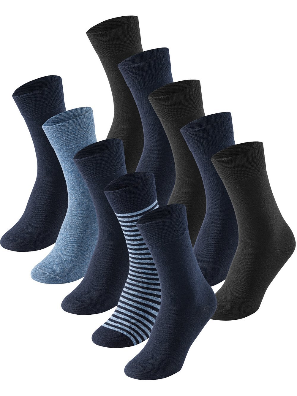 Schiesser Freizeitsocken  Herren Jersey mehrfarbig bedruckt, 39-42